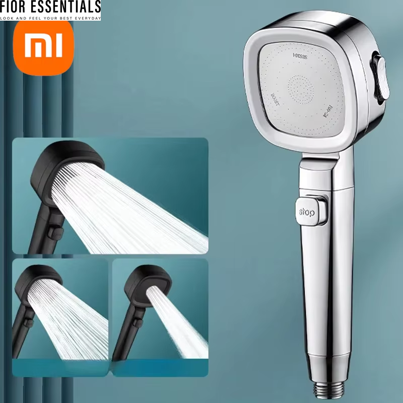 Xiaomi High Pressure Shower Head Water Saving 3-Modes Shower Heads Adjustable Water Massage Sprayer Home Bathroom Accessories